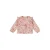 Dirkje rechtvallende gebloemde longsleeve met ruches – roze