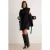 TRENDYOLMİLLA Dames Zwart Effen Kort / Mini Mouwloos Skater Jurken