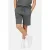 Cars regular waist sweatshort antraciet met textuur