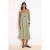 Platte mouwloze midi-jurk voor dames