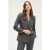 Motivi Pinstriped Double-breasted Jacket Grey