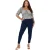 Brave Soul Dames/Dames High Rise Skinny Jeans (Lichtblauw)