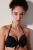 Effen onderbroken halter bikini top