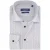 Ledub overhemd wit geprint stretch wide spread collar