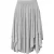 Gedrapeerde jersey midi-rok met elastische tailleband