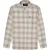 Lyle & Scott beige flanellen overhemd met tonale ruit en lange mouwen