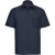 Russell Collection Heren Poplin Easy-Care overhemd met korte mouwen (Franse marine)