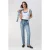 TRENDYOLMİLLA Dames Donkerblauw Effen Slim Hoge taille Jeans