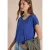Shirt met V-hals en kanten detail