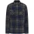 SoulCal Heren geruite polyester jas (Marine)