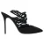 Giuseppe Zanotti pumps met vetersluiting en bandjes in zwart suède.