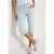 3/4 Mid Waist Slim Legs broek met omslag