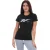 Reebok Vector grafisch dames-T-shirt in zwart