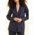 ICode Navy Check Suit Jacket Marine