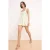 TRENDYOLMİLLA Dames Ecru Effen Extra Kort / Super Mini Mouwloos Casual Skater Jurken