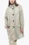 Tartan PEONY jas met verborgen capuchon in beige
