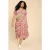White Stuff Emily Shirred Jersey Dress Red Print