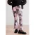 Desigual flared broek met print – roze