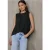 Street One Studio Dames Top met mesh detail in Zwart