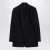 Zwarte Stretch Wolmix Blazer