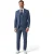 Herenpak, blauw, 3-delig, tweed met visgraatmotief – IM4