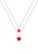 ELLI Sieraden set ‘Herz, Mutter und Kind’  rood / zilver