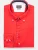 7Camicie Zakelijk overhemd ‘Roma Satin Man Shirt Green’  rood