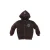 Z8 kids sweatvest met print – donkerbruin