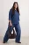 Trendyol Curve Dames Blauw Effen Driekwart mouw Oversized Grote maten Overhemden