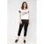 Broek met banddetail in zwart
