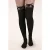 Kitty Cat Over The Knee panty in zwart