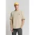 No Excess T-shirt Crewneck Solid Relief Jacquard Sand