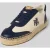 Lauren Ralph Lauren Sneakers van een mix van leer en textiel, model ‘LUIZE’