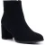 Hush Puppies Claridy Suède Lederen Dames Zwarte Hak Enkellaarsjes