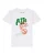 watabout.kids Shirt ‘Pizza’  groen / oranjerood / wit