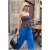 TRENDYOLMİLLA Dames Grijs Effen Mouwloos Regular fit Blouses