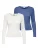 JDY Shirt ‘SALSA’  blauw / wit