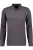 RAGMAN Softknit Poloshirt lange mouw mokka, Motief