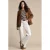 Red Button gestreepte top – bruin
