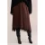 WE Fashion midi rok Plus Size – bruin