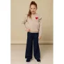 LOOXS little wide leg jeans met hartjes dark blue denim
