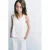 Mango Kids denim haltertop met studs – wit