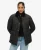 Gevoerde jas met Ribfluwelen Afwerking Black
