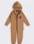 MANUL Overall ‘Latte’  camel / zwart / wit