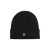 Lyle & Scott gebreide muts met logo – zwart