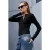 Geverfde Kraag Knopenblouse