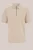 WE Fashion – Heren regular fit polo met rits – Regular fit – Beige – Katoen –