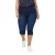 Zizzi high waist skinny capri jeans AMY donkerblauw denim