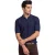 poloshirt Boss Orange donkerblauw met rits