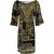 Inoa Verona 1915 gouden print zwarte flirtjurk